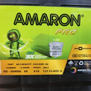 AMARON PRO DIN66L (H5) 66Ah 610CCA Maintenance Free Car Battery