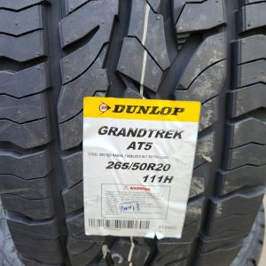 265/50R20 Dunlop Grandtrek AT5111H XL All-Terrain SUV Tyre