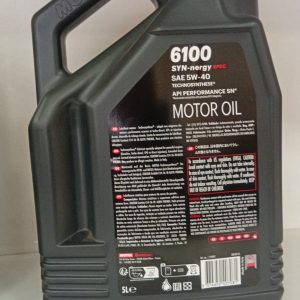 MOTUL 6100 SYN-nergy SPEC SAE 5W-40 Technosynthese® Engine Oil 5 Litres