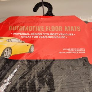 Toyota Universal Rubber Floor Mats Set for 5 Seater Vehicles – Black