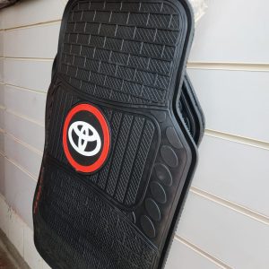 Toyota Universal Rubber Floor Mats Set for 5 Seater Vehicles – Premium Black