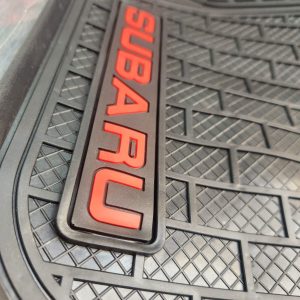 Subaru Universal Rubber Floor Mats Set for 5 Seater Vehicles – Premium Black