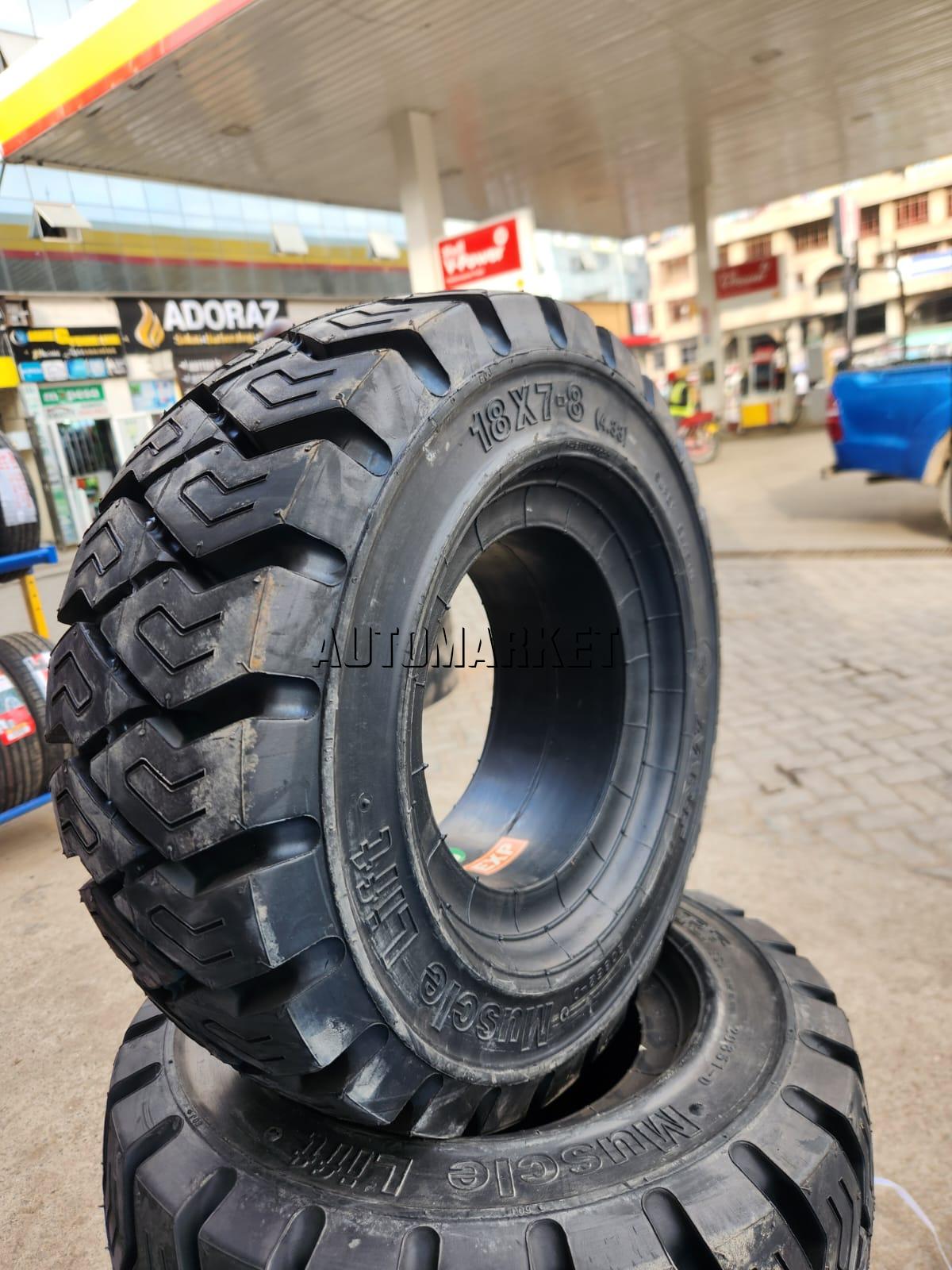 MRF 18×7-8 Solid Standard Forklift Tyre – Made in India