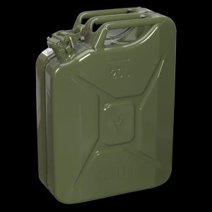 20L Metallic Steel Fuel Jerry Can with Locking Cap