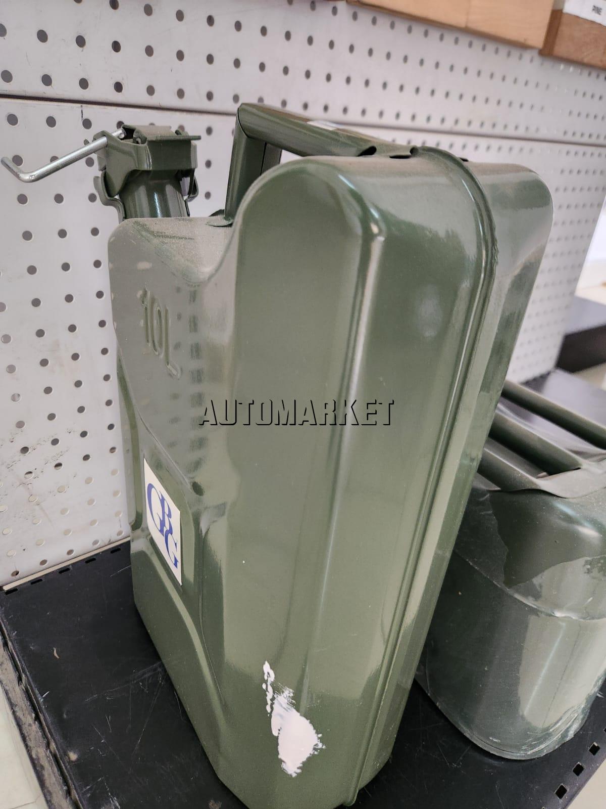 10L Metallic Fuel Jerry Can – Heavy Duty Steel Fuel Can