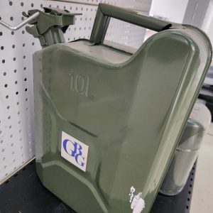 10L Metallic Fuel Jerry Can – Heavy Duty Steel Fuel Can