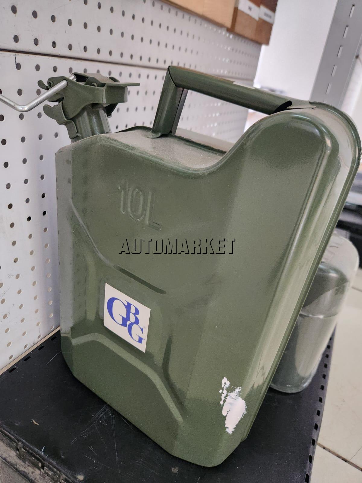 10L Metallic Fuel Jerry Can – Heavy Duty Steel Fuel Can