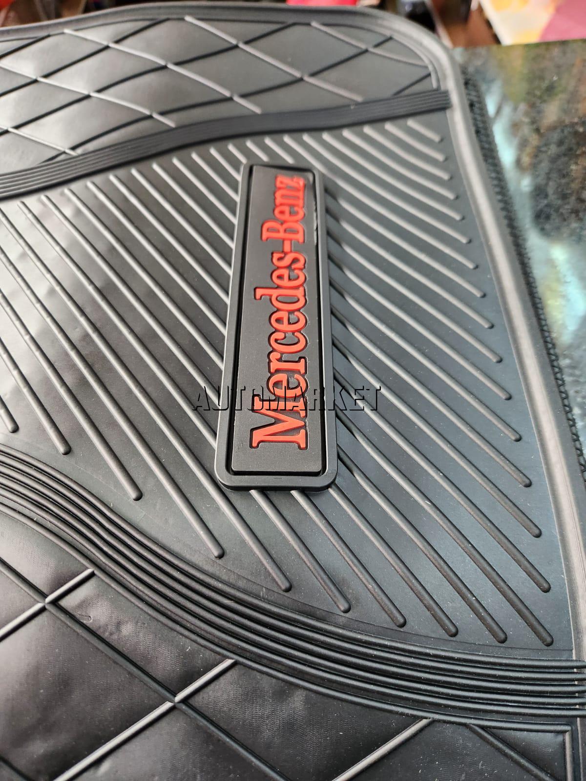 Mercedes-Benz Floor Mats – Black with Red Logo