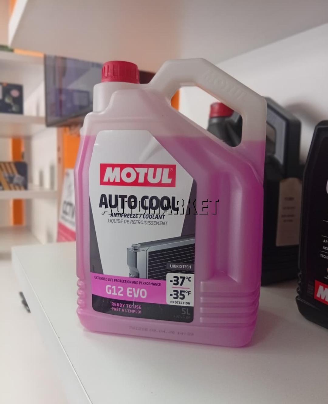 Motul Auto Cool G12 EVO -37°C Ready-to-Use Coolant – 5L