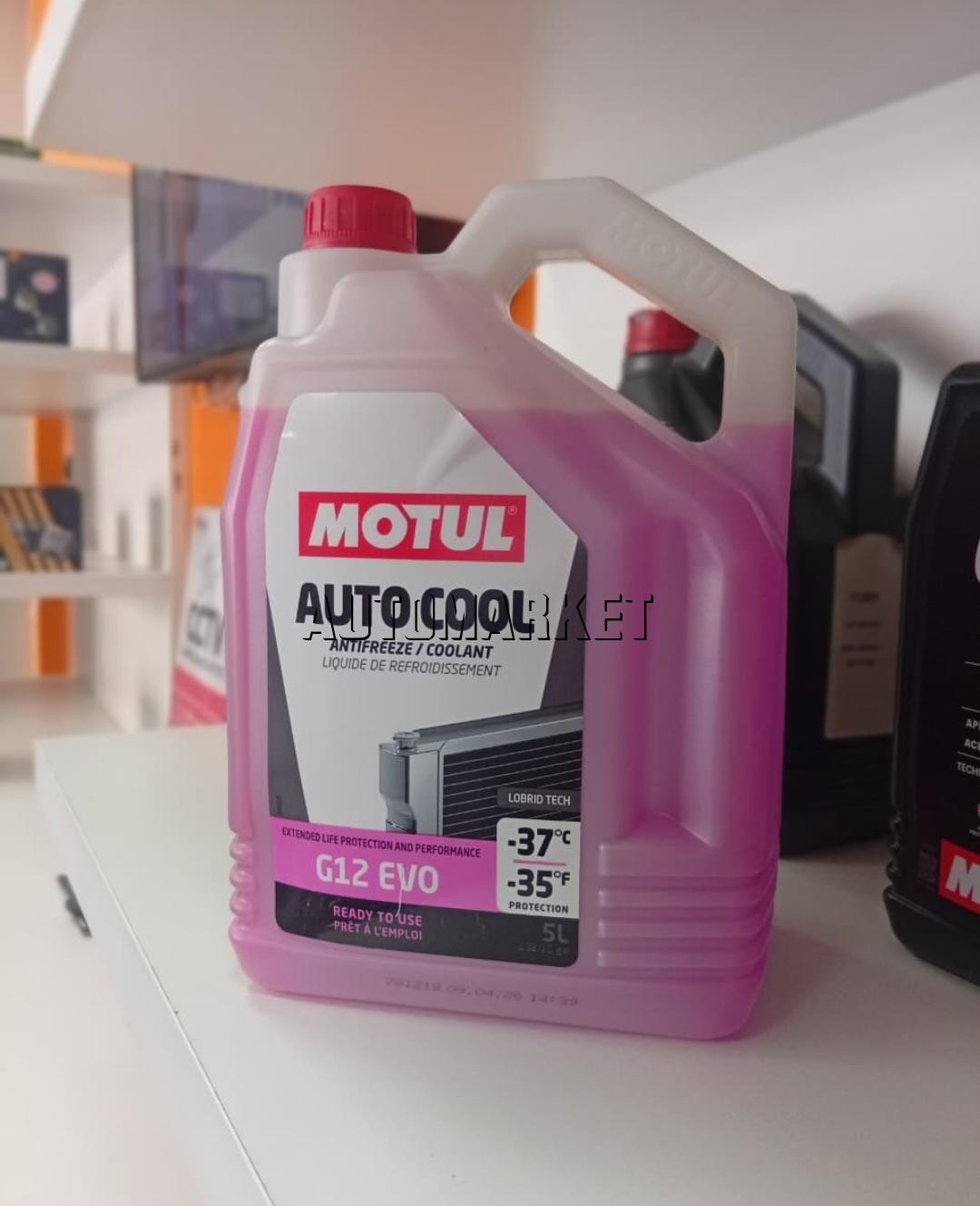 Motul Auto Cool G12 EVO -37°C Ready-to-Use Coolant – 5L