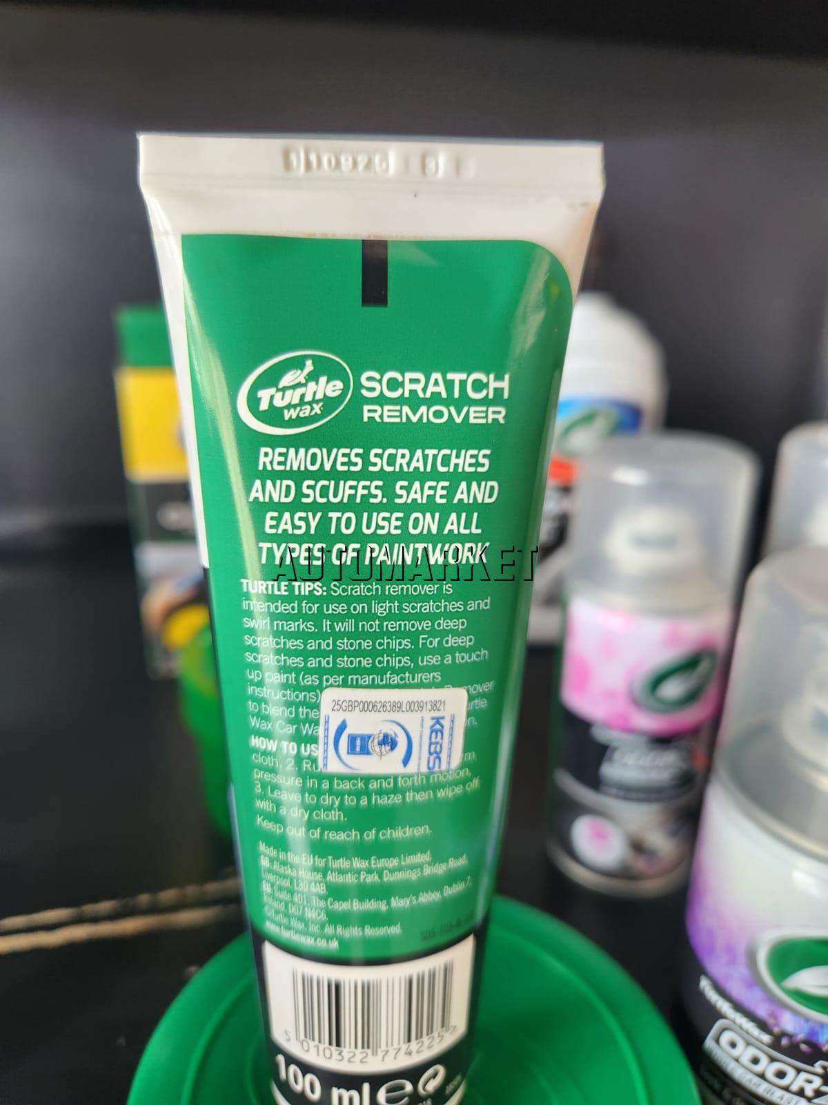 Turtle Wax Scratch Remover 100ml – Car Paint Scratch & Scuff Remover