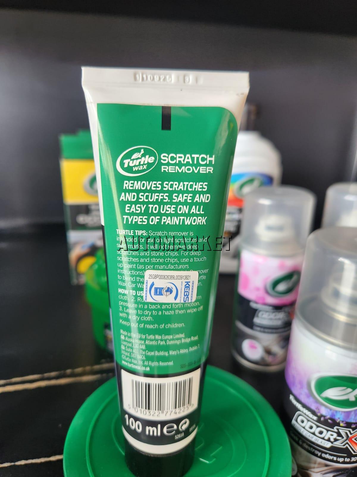 Turtle Wax Scratch Remover 100ml – Car Paint Scratch & Scuff Remover