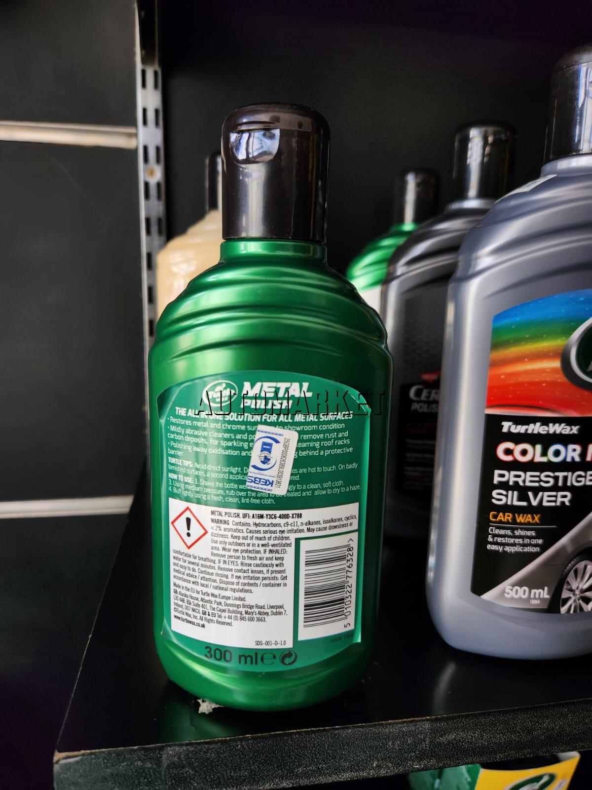 Turtle Wax Metal Polish 300ml – All Metal Surface Polish