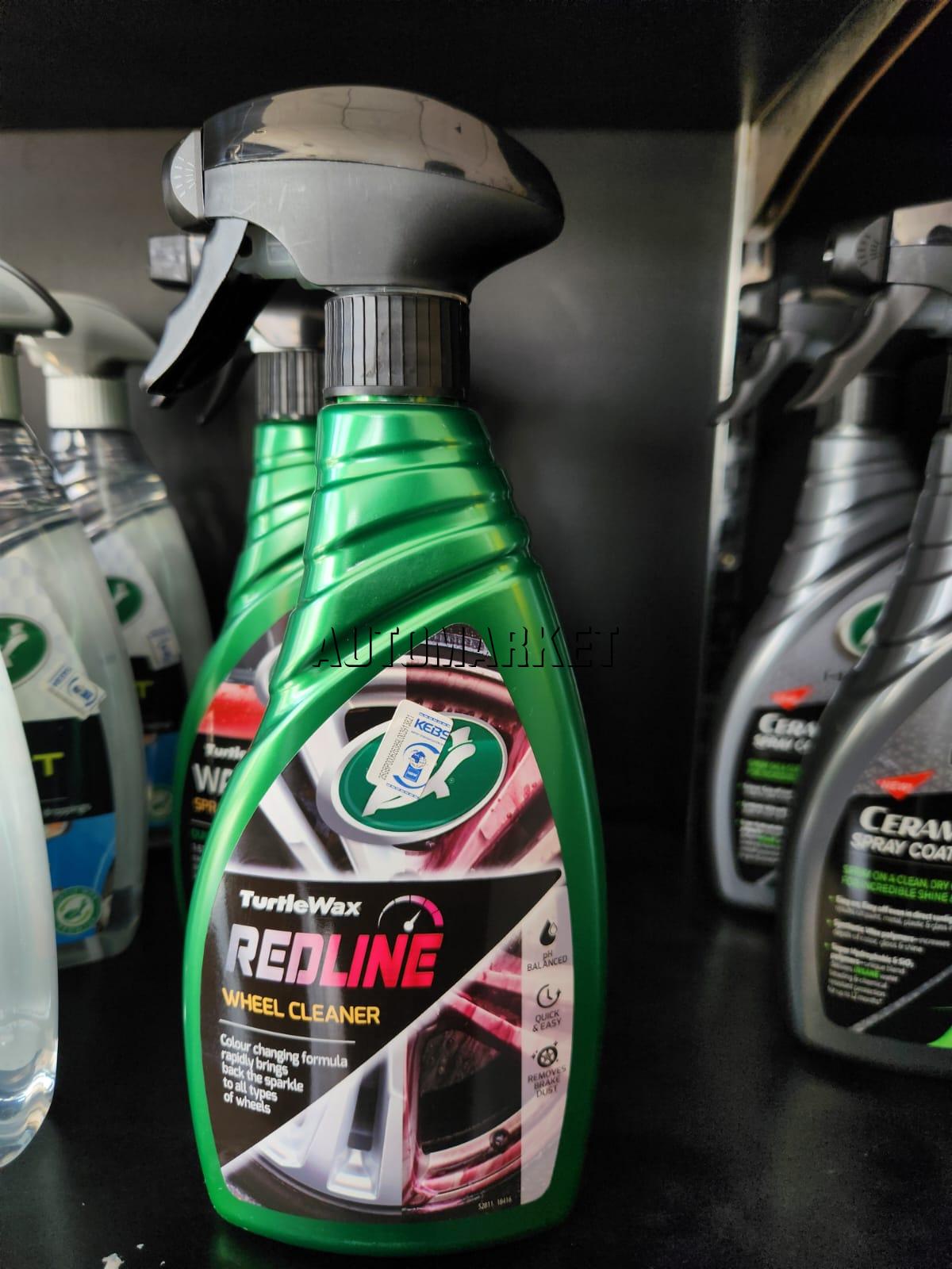 Turtle Wax Redline Wheel Cleaner 500ml – pH-Balanced Colour-Changing Formula