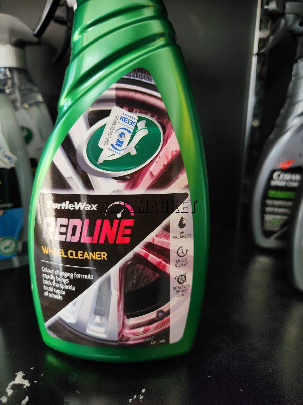 Turtle Wax Redline Wheel Cleaner 500ml – pH-Balanced Colour-Changing Formula