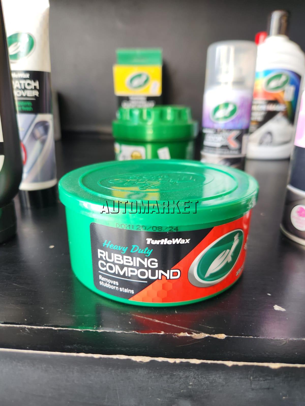 Turtle Wax Heavy Duty Rubbing Compound 298g – Scratch, Oxidation & Paint Transfer Remover