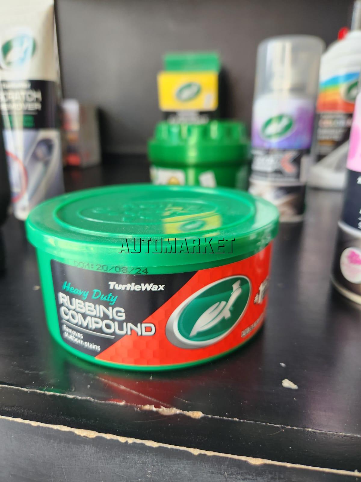 Turtle Wax Heavy Duty Rubbing Compound 298g – Scratch, Oxidation & Paint Transfer Remover