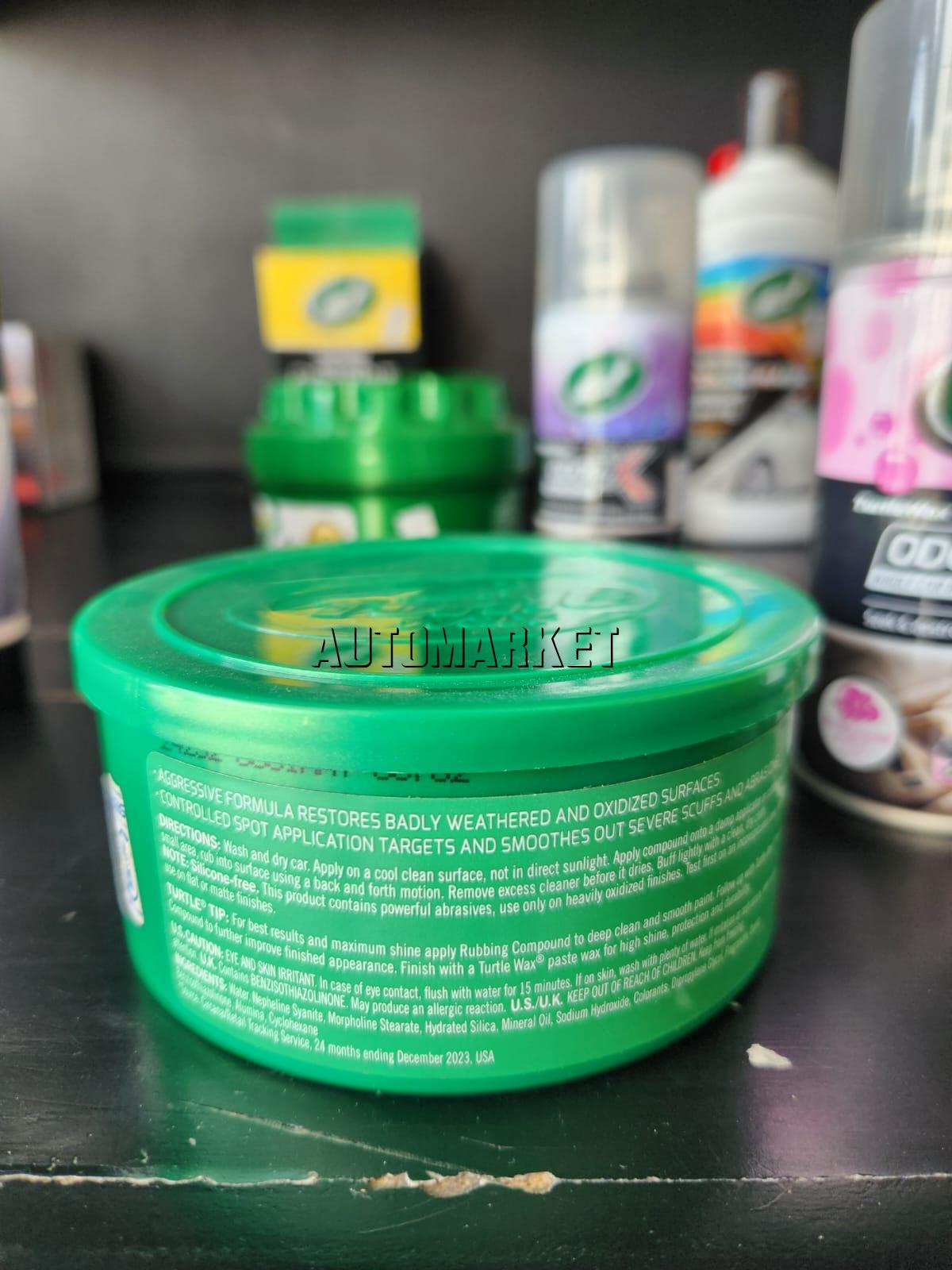 Turtle Wax Heavy Duty Rubbing Compound 298g – Scratch, Oxidation & Paint Transfer Remover