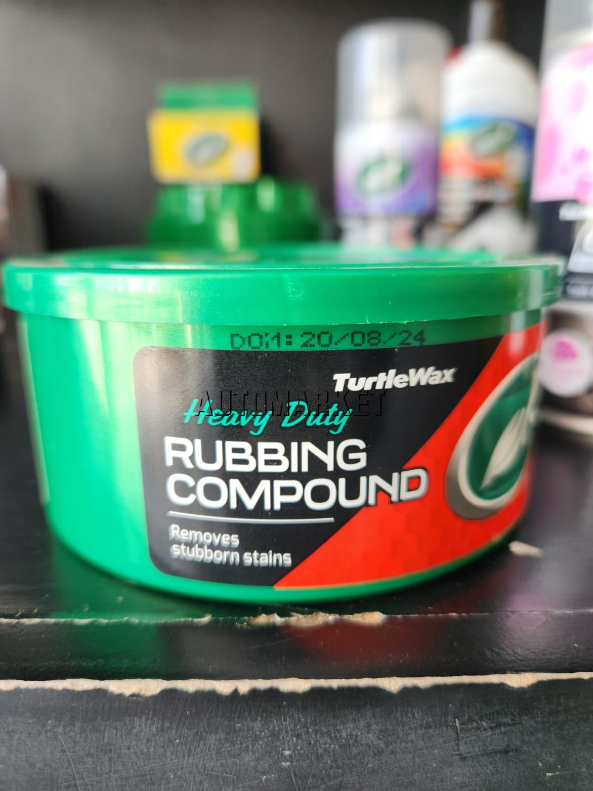 Turtle Wax Heavy Duty Rubbing Compound 298g – Scratch, Oxidation & Paint Transfer Remover