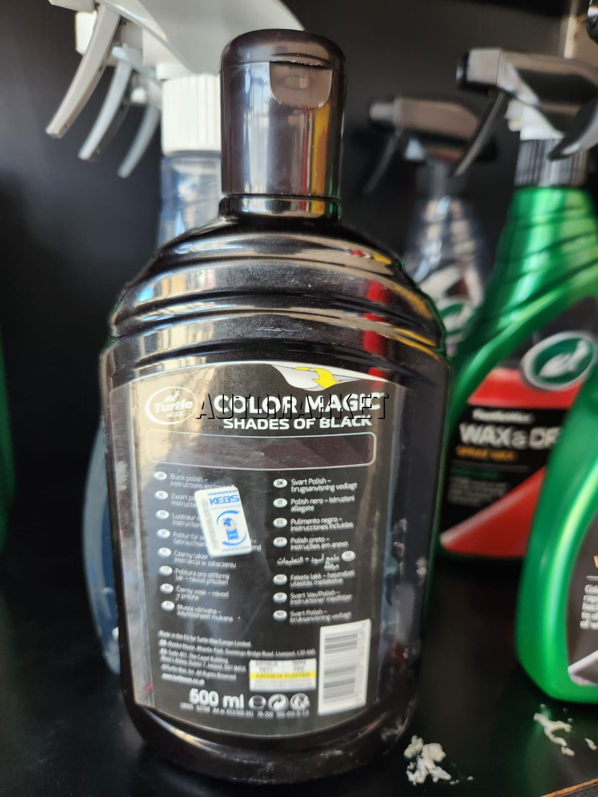 Turtle Wax Color Magic Jet Black Car Wax 500ml