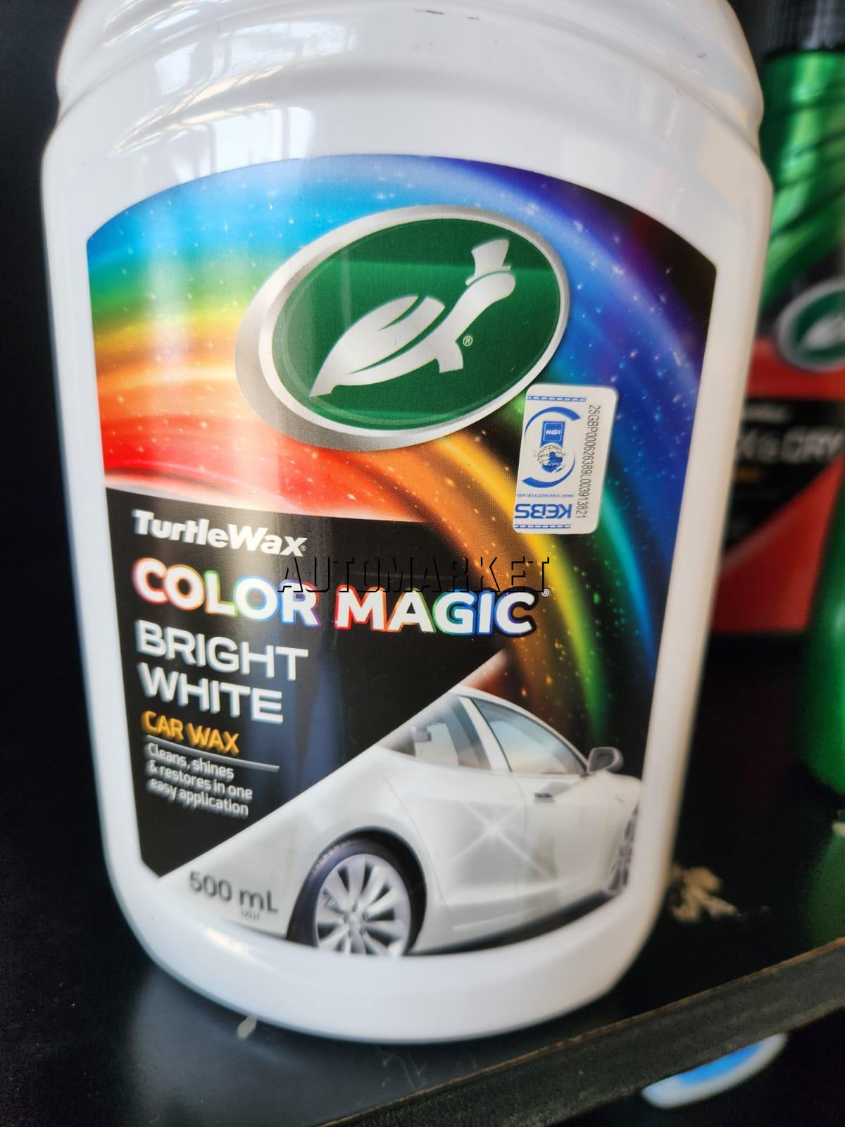 Turtle Wax Color Magic Bright White Car Wax 500ml