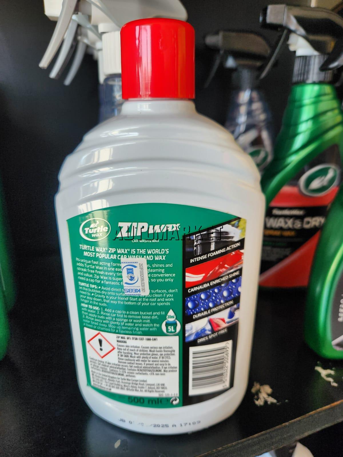 Turtle Wax Zip Wax Car Wash & Wax 500ml