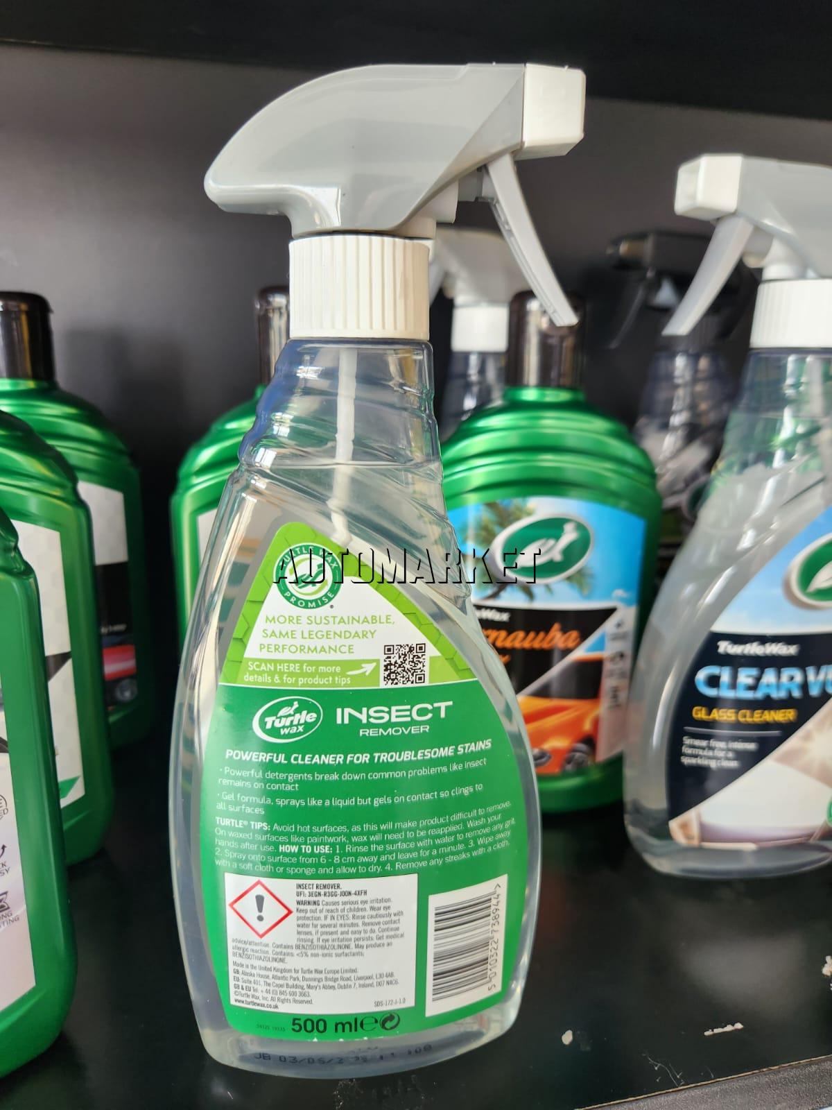 Turtle Wax Insect Remover 500ml – Car Insect & Bird Dropping Cleaner