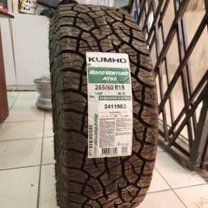 265/60R18 Kumho Road Venture AT52 110T All-Terrain Tyre – Made in China