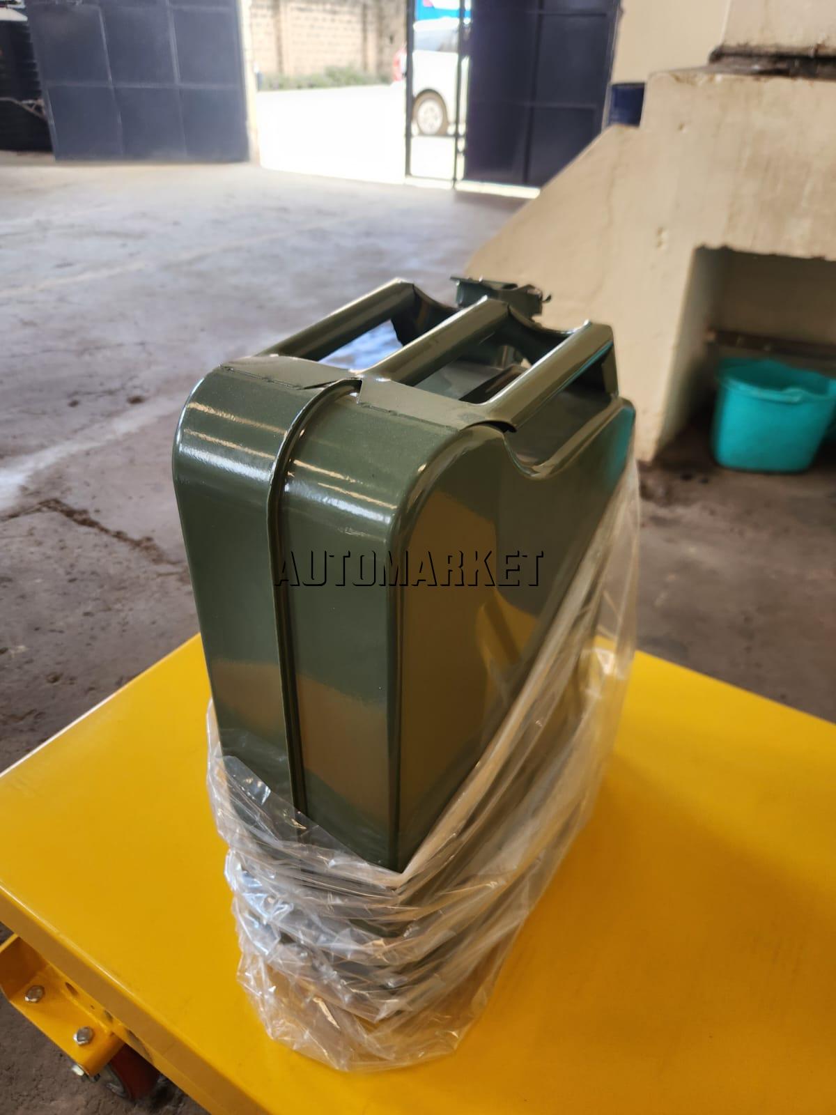 20L Metallic Fuel Jerry Can – Heavy Duty Steel Fuel Can