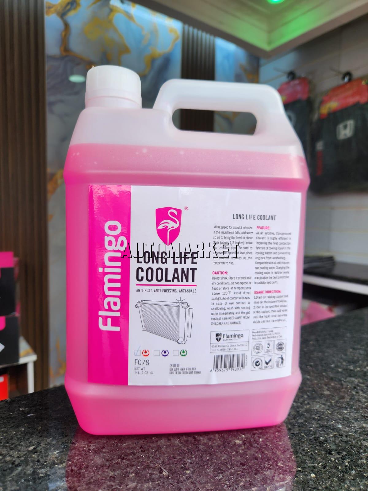 Flamingo Long Life Coolant F078 4L – Anti-Rust, Anti-Freeze & Anti-Scale