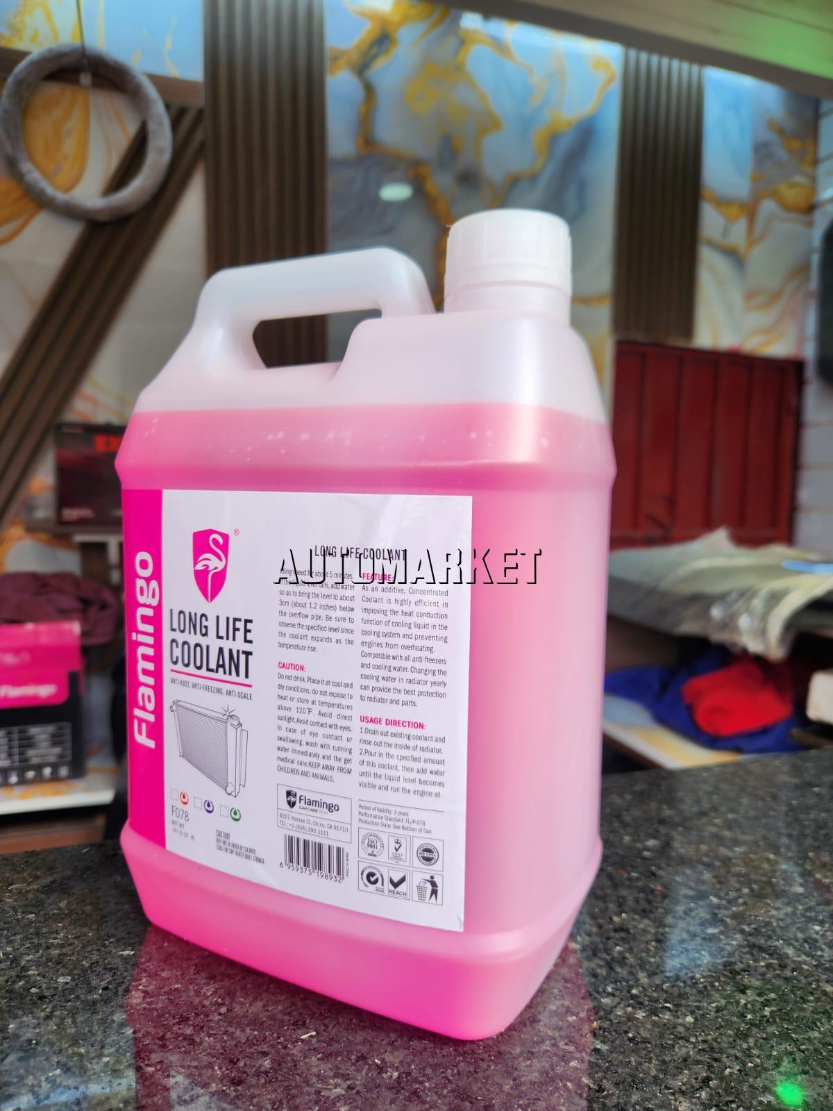 Flamingo Long Life Coolant F078 4L – Anti-Rust, Anti-Freeze & Anti-Scale