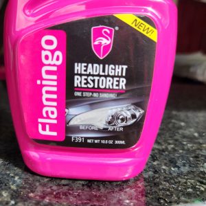 Flamingo Headlight Restorer F391 300ml – One-Step Headlight Cleaner & Polish