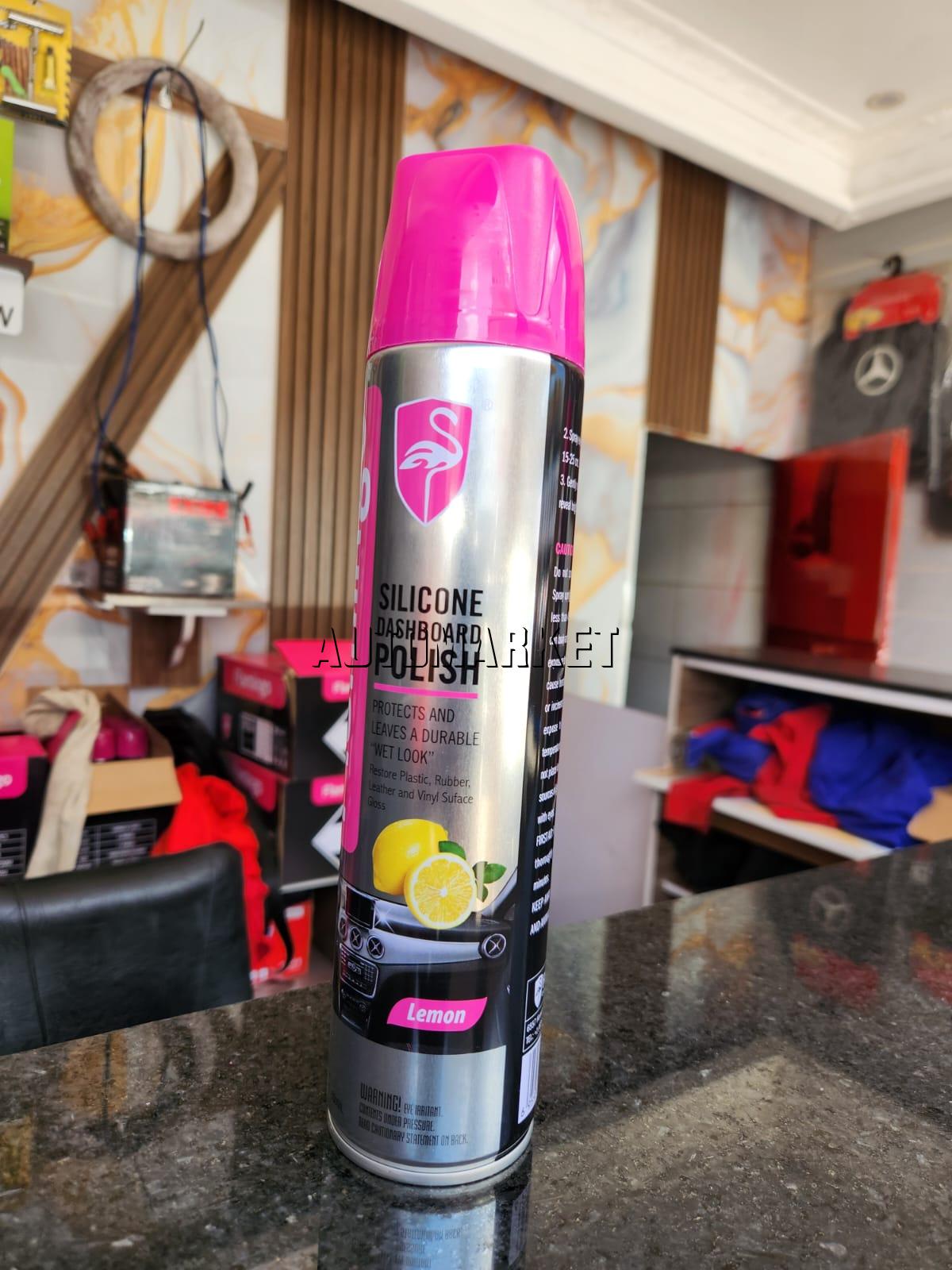Flamingo Silicone Dashboard Polish Lemon 650ml – F105L