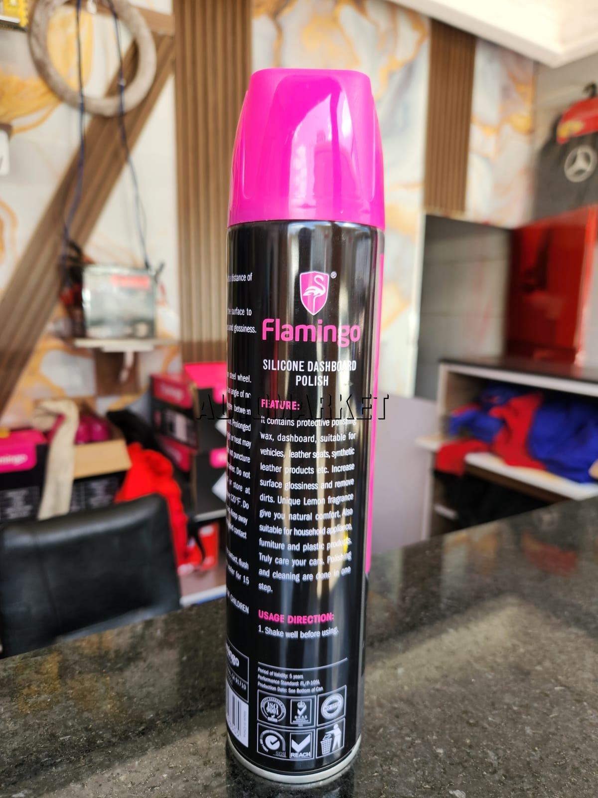 Flamingo Silicone Dashboard Polish Lemon 650ml – F105L