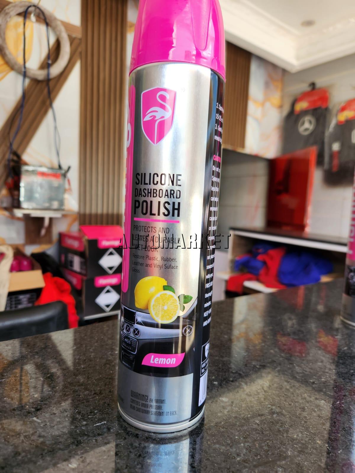 Flamingo Silicone Dashboard Polish Lemon 650ml – F105L