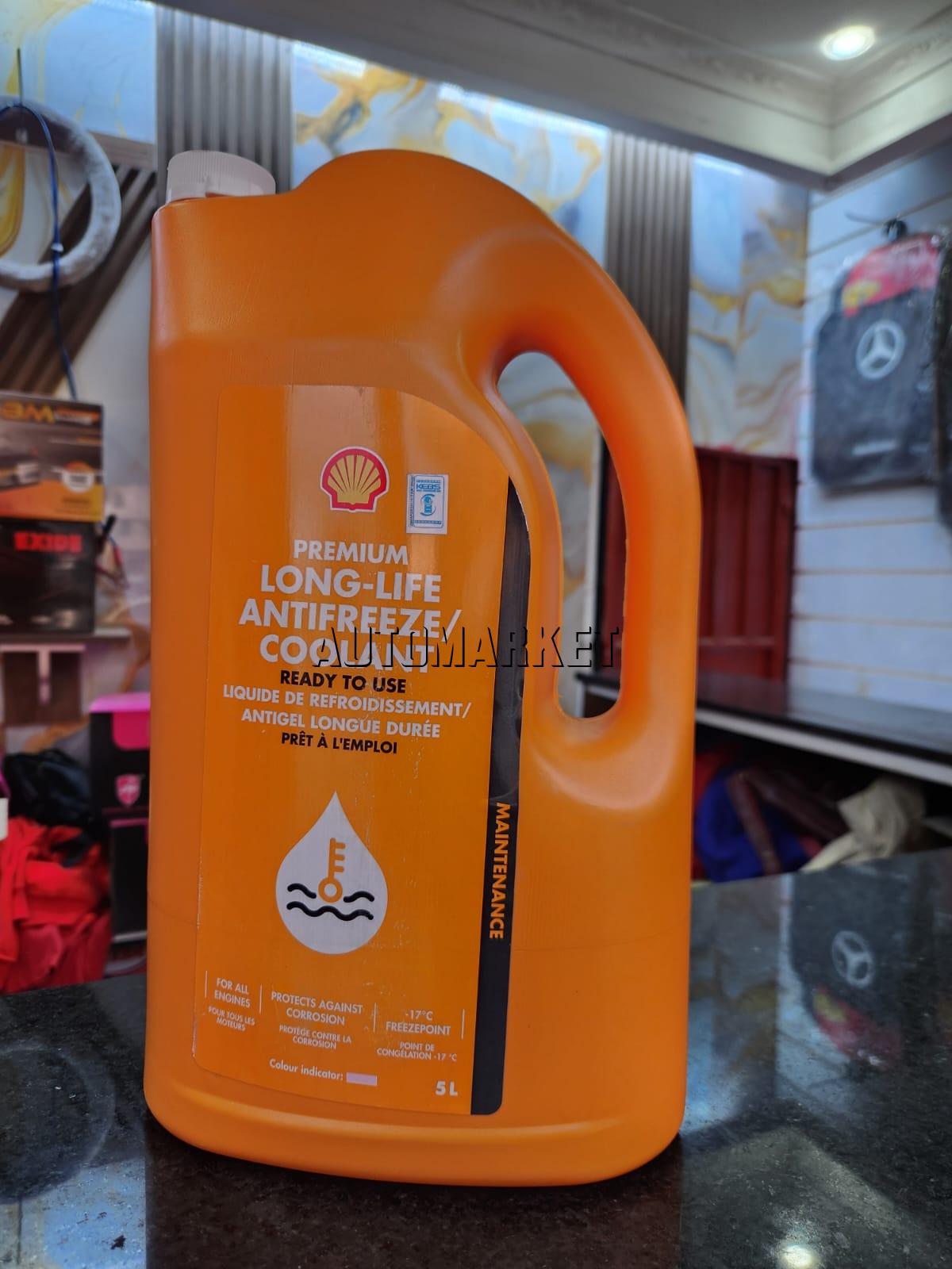 Shell Premium Long Life Antifreeze Coolant Red 5L in Kenya