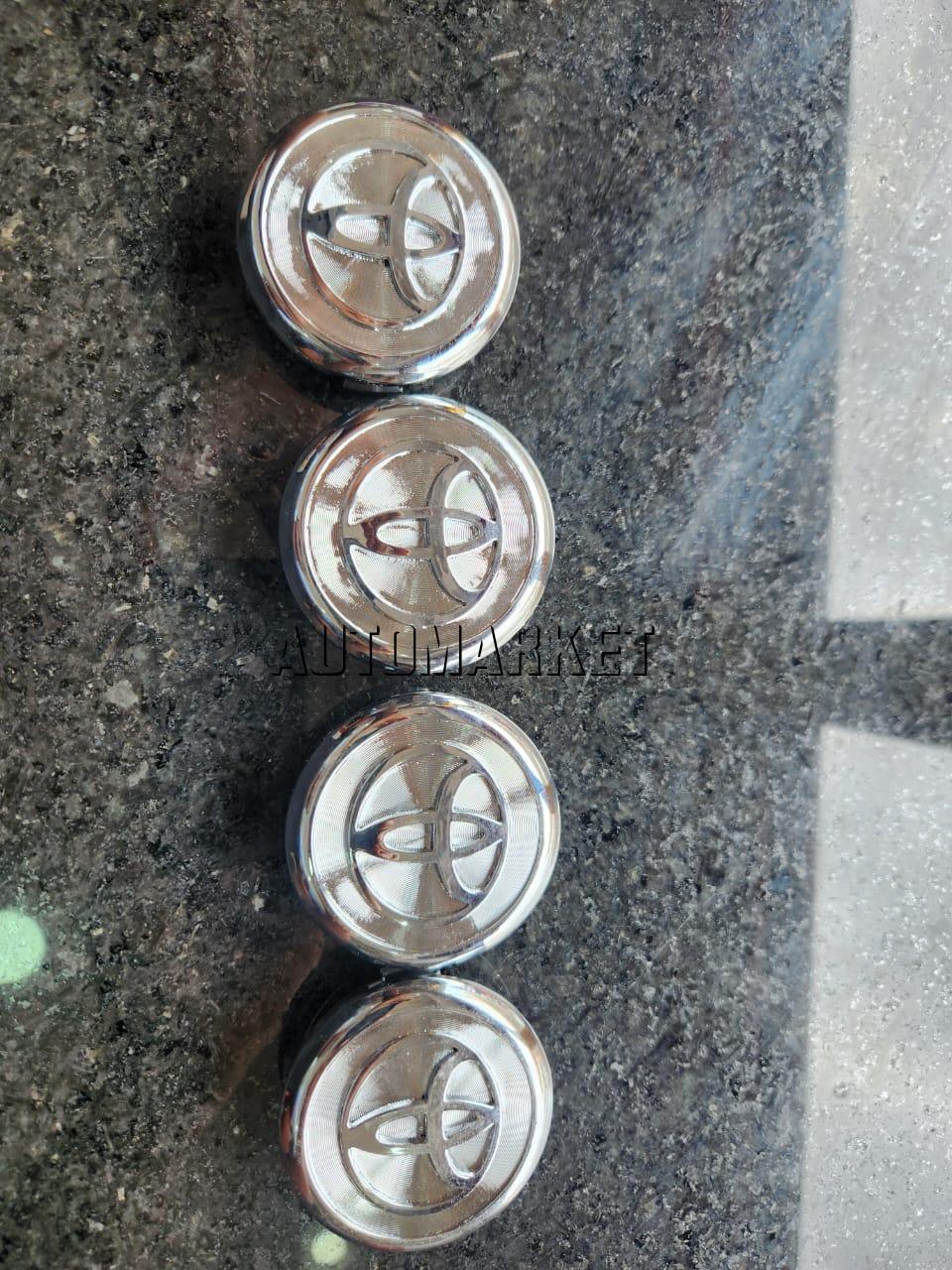 Toyota Chrome Wheel Center Caps – Set of 4