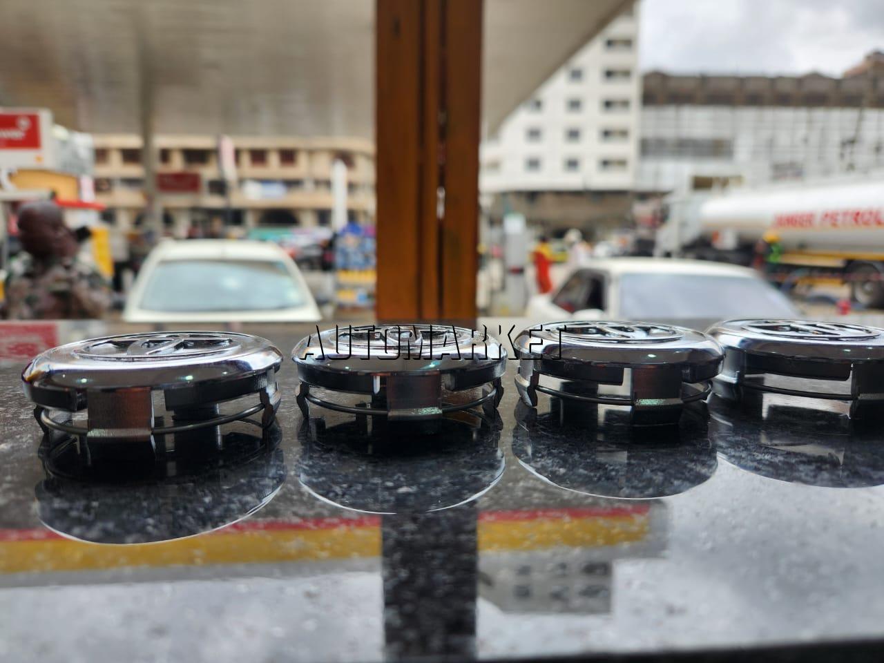 Toyota Chrome Wheel Center Caps – Set of 4