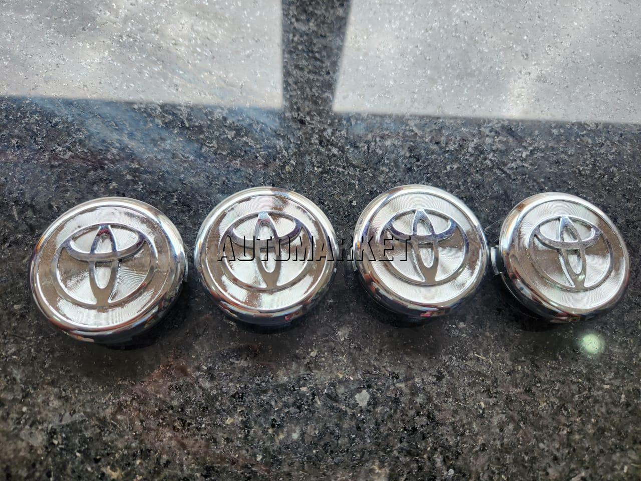 Toyota Chrome Wheel Center Caps – Set of 4