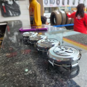 Toyota Chrome Wheel Center Caps – Set of 4