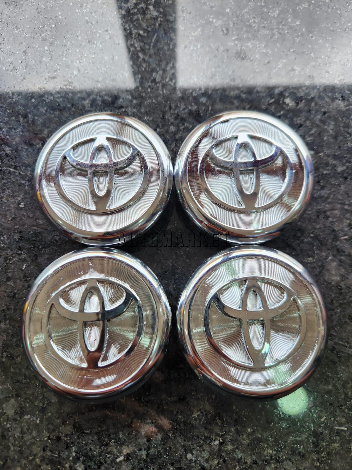 Toyota Chrome Wheel Center Caps – Set of 4