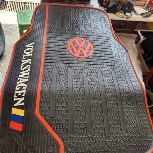 Volkswagen Floor Mats for 5-Seater Vehicles – Black and Red