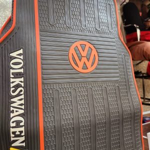 Volkswagen Floor Mats for 5-Seater Vehicles – Black and Red