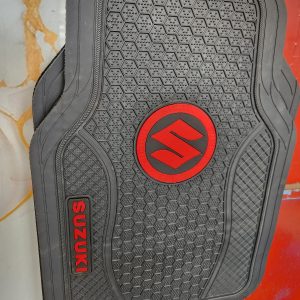 Suzuki Floor Mats for 5-Seater Vehicles – Black and Red