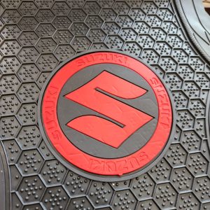 Suzuki Floor Mats for 5-Seater Vehicles – Black and Red