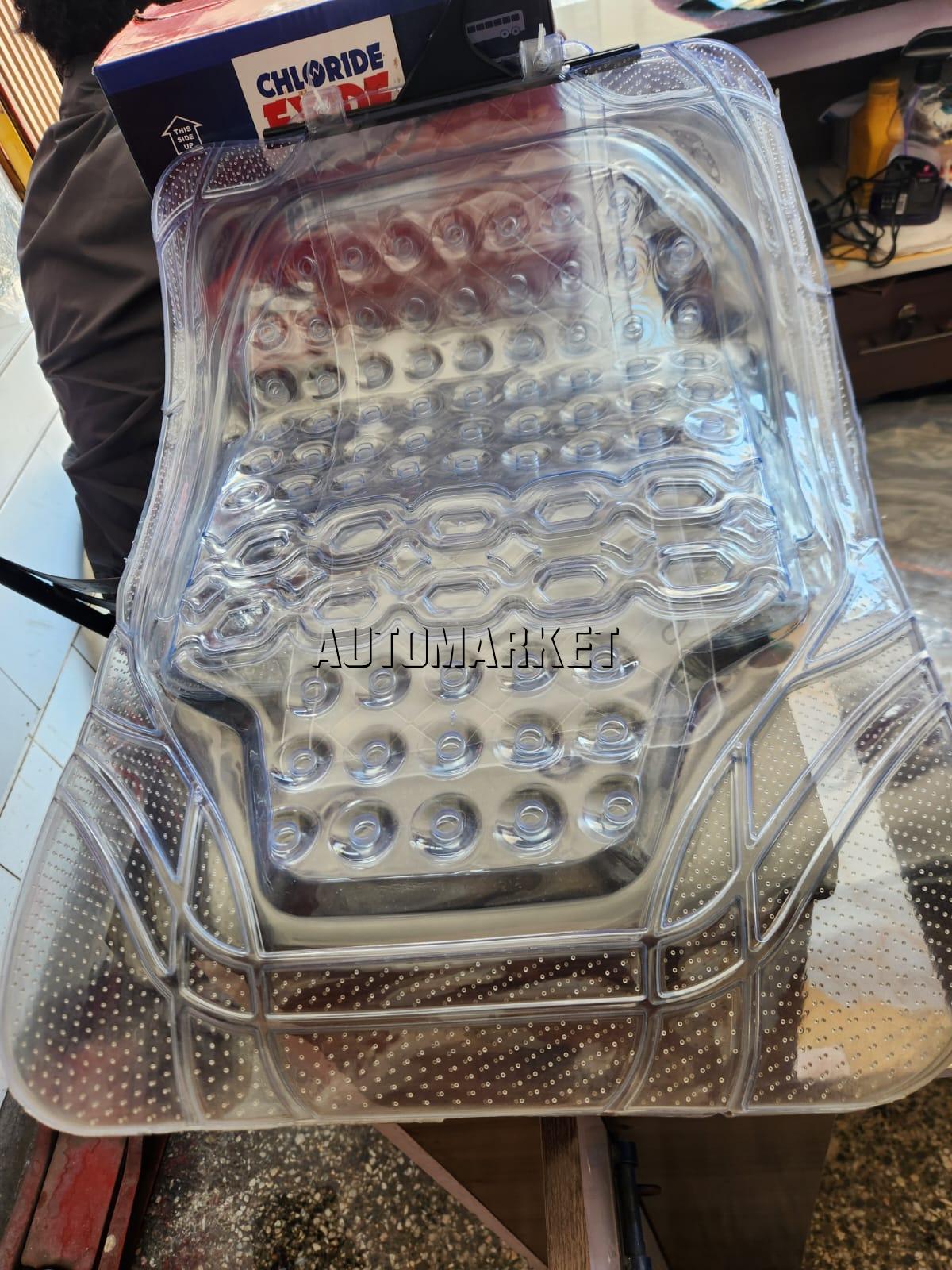 Clear Transparent Car Floor Mats for 5-Seater Vehicles