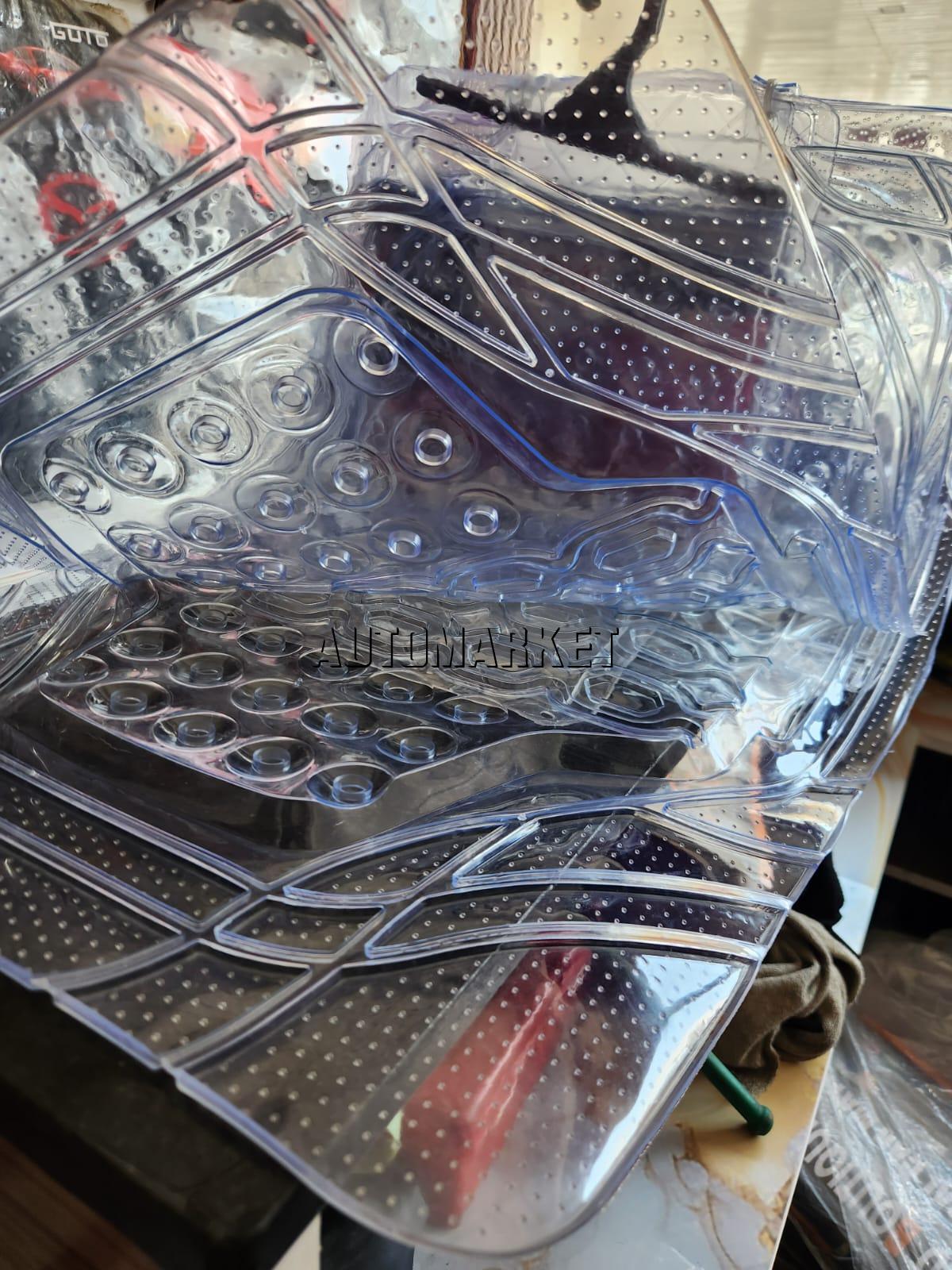 Clear Transparent Car Floor Mats for 5-Seater Vehicles