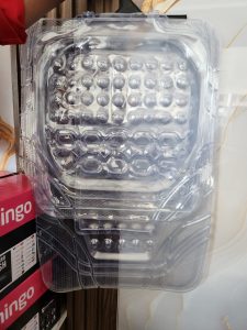 Clear transparent textured car floor mats for 5-seater vehicles