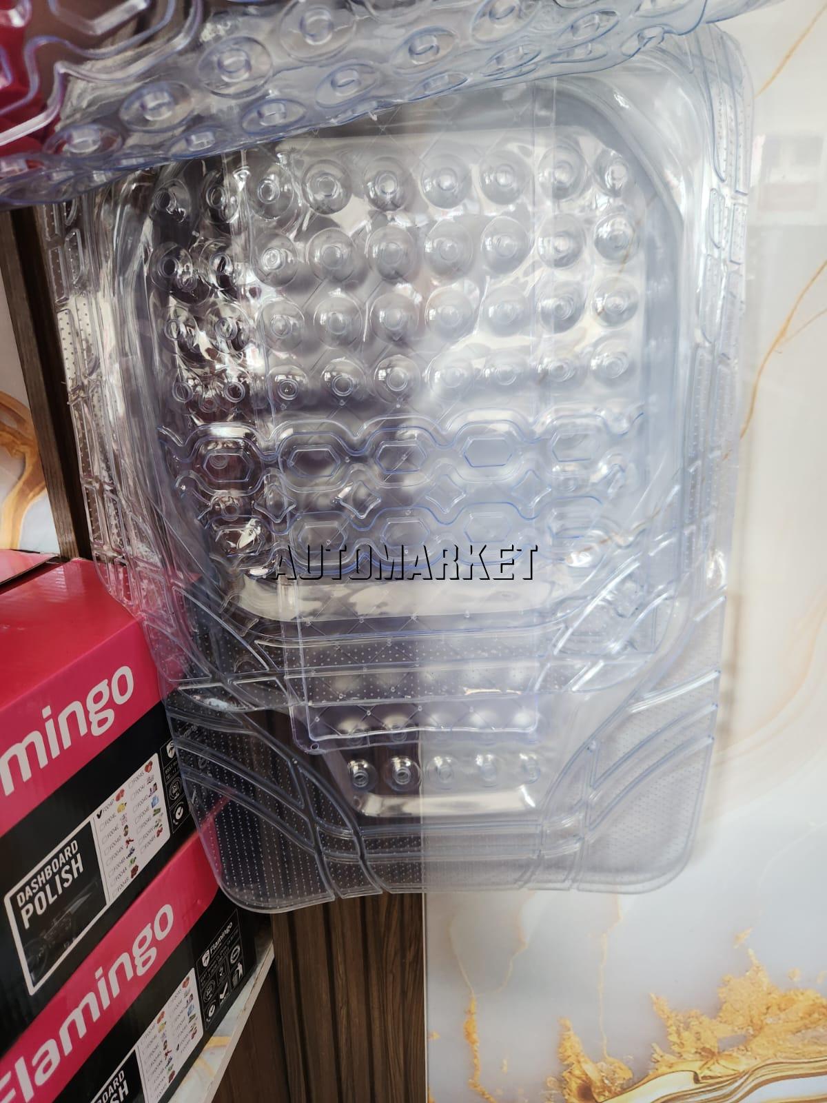 Clear Transparent Car Floor Mats for 5-Seater Vehicles