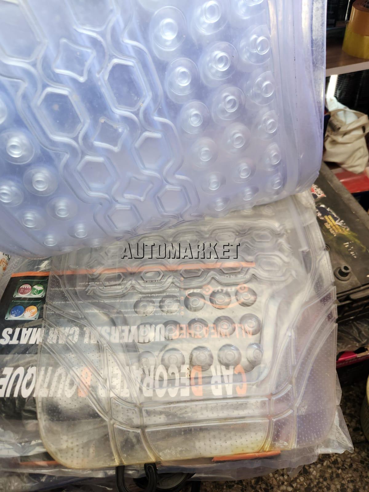 Clear Transparent Car Floor Mats for 7-Seater Vehicles
